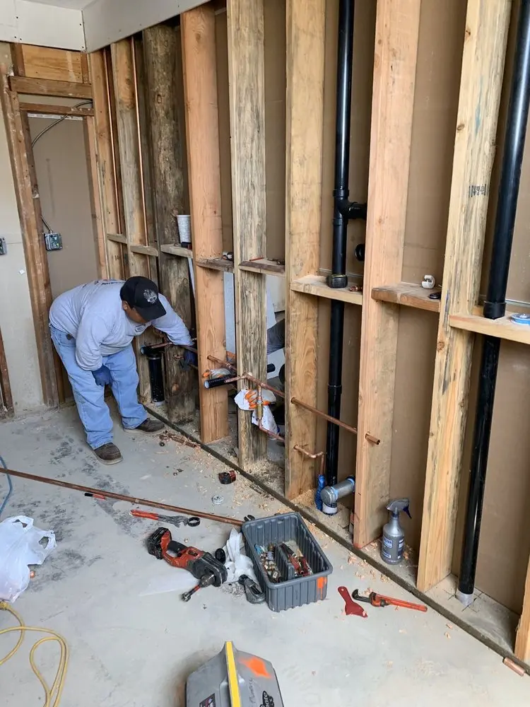 Commercial rough-in plumbing for Commercial Plumbing in Legacy of Leesburg